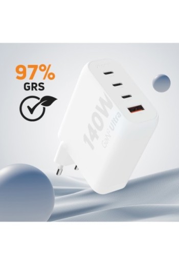 Caricabatterie per computer portatili USB-C 140W + USB - Xtorm GaN² Ultra