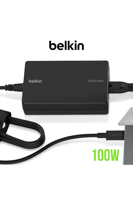 Belkin - caricabatterie per computer portatili USB-C GaN 100W
