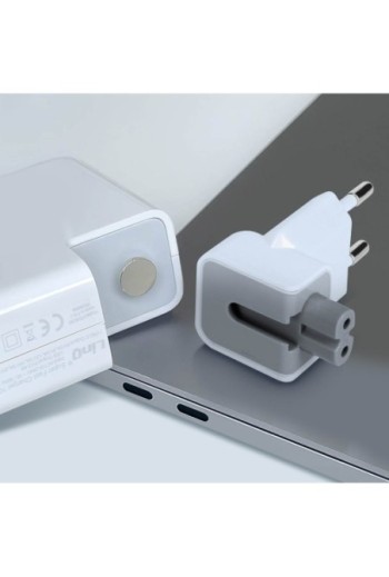 Caricabatterie 108W 1 porta USB-C Power Delivery + 1 porta USB LinQ - bianco