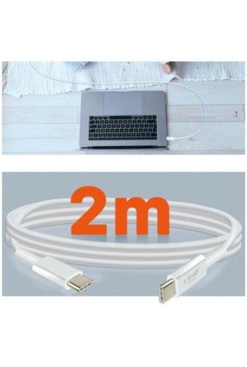 Caricabatterie 108W 1 porta USB-C Power Delivery + 1 porta USB LinQ - bianco