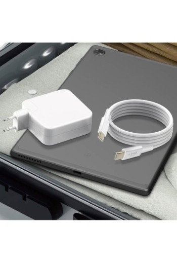 Caricabatterie 108W 1 porta USB-C Power Delivery + 1 porta USB LinQ - bianco