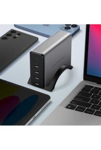 Caricabatterie GaN 165W con 4x USB-C Power Delivery Satechi grigio siderale