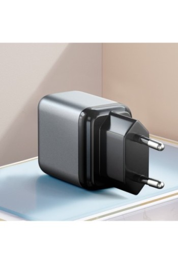 Caricatore GaN Satechi 30W Power Delivery USB-C Ultra compatto Grigio siderale