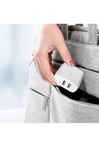 Caricatore da Parete Doppio USB 24W Ricarica Rapida Belkin Boost Charge - Bianco