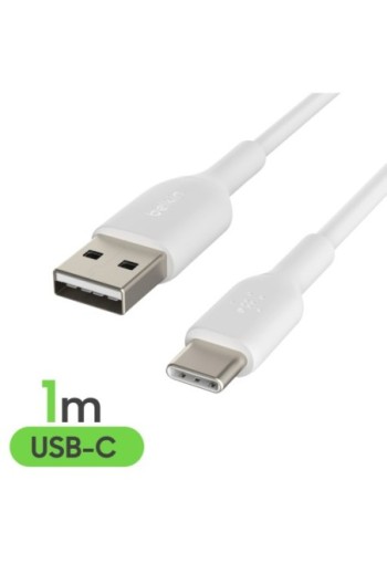 Caricabatterie Doppio USB 24W con Cavo da USB a USB-C Belkin Boost Charge - Bianco