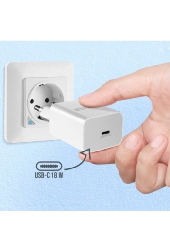 Caricabatterie da parete USB-C Cavo Lightning da 18 W da 1 m per iPhone e iPad iHower - bianco