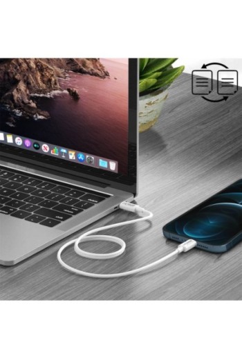 Caricabatterie da parete USB-C Cavo Lightning da 18 W da 1 m per iPhone e iPad iHower - bianco
