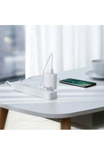 Caricabatterie 1 USB + 1 USB-C ricarica veloce Quick Charge 3.0 + Power Delivery LinQ - bianco