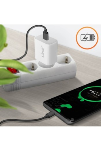 Caricabatterie USB-C Power Delivery 20W a ricarica rapida LinQ - bianco
