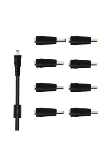 Caricabatterie da parete universale 120W con 8 punte da 12 a 24V LinQ - Nero