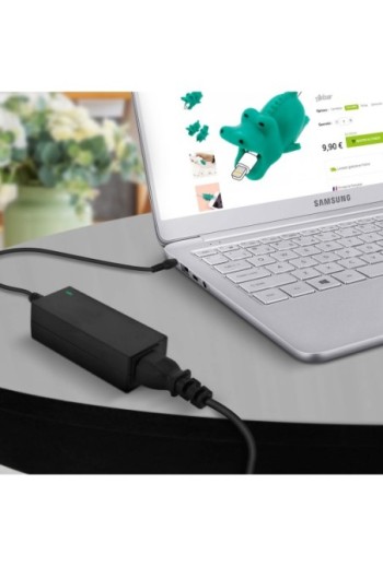 Caricatore per computer portatili 40W 19V 2 1A punta 5.5*3.0 mm LinQ - nero p. Samsung