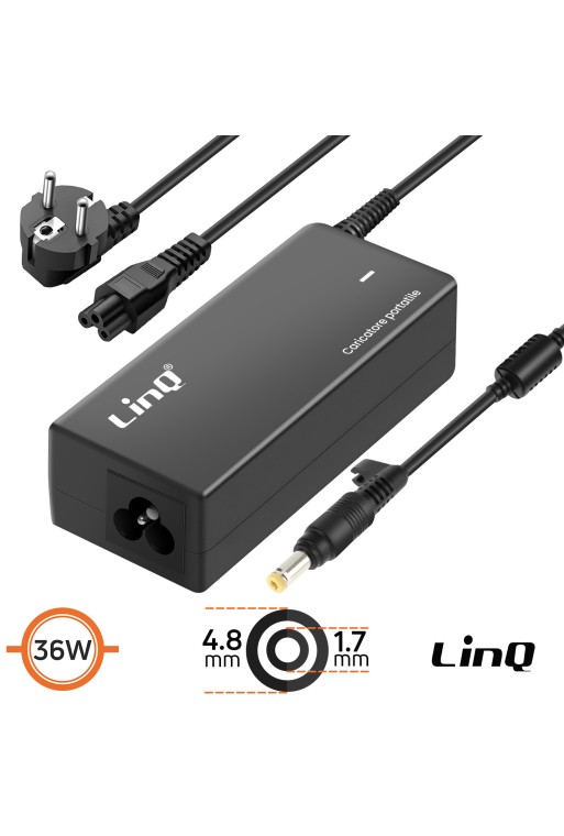 Caricabatterie da muro 36W per computer portatili Asus - LinQ punta 4 8 x 1 7 mm