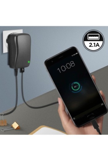 Caricabatterie a muro Universale 30W con 6 estremità da 3 a 12V - Nero per PC portatili