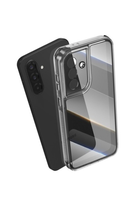 Cover Samsung Galaxy A36 bi-materiale Antiurto - Nero