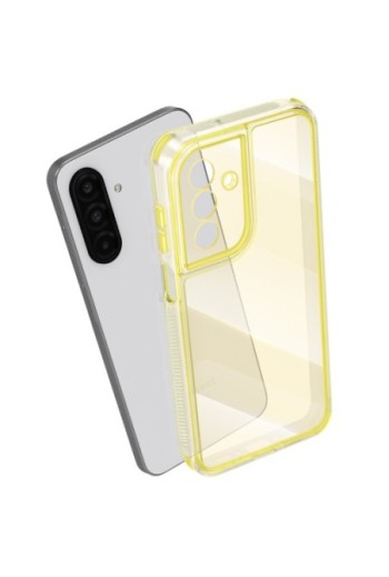 Custodia bicolore antiurto per Samsung Galaxy A26 - Gialla