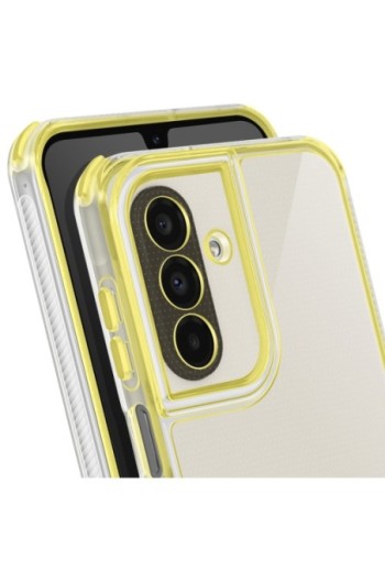 Custodia bicolore antiurto per Samsung Galaxy A26 - Gialla