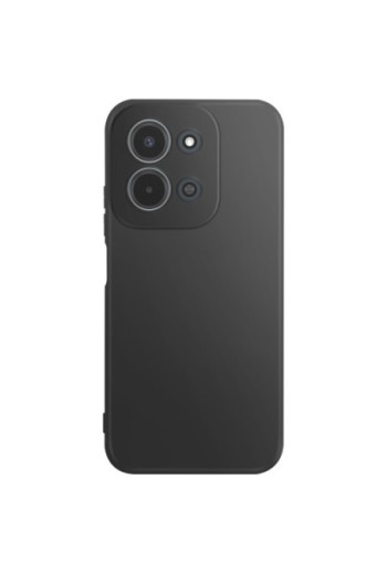 Custodia in silicone con fotocamera protetta per Xiaomi Redmi 15C - Nera
