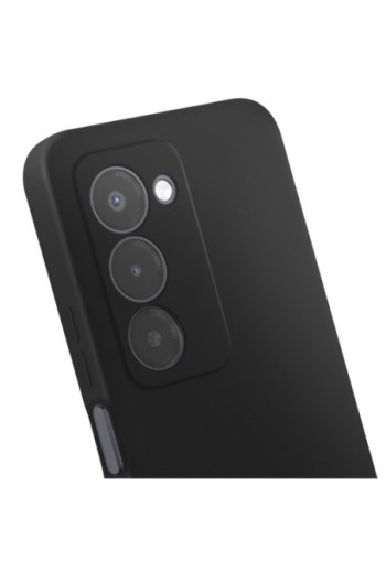 Custodia in silicone con fotocamera protetta per Xiaomi Redmi 15 5G - Nera