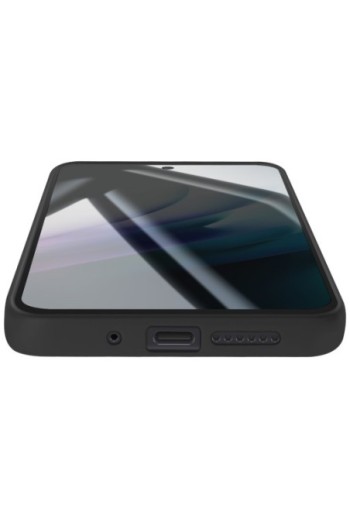 Custodia in silicone con fotocamera protetta per Xiaomi Redmi 15 5G - Nera