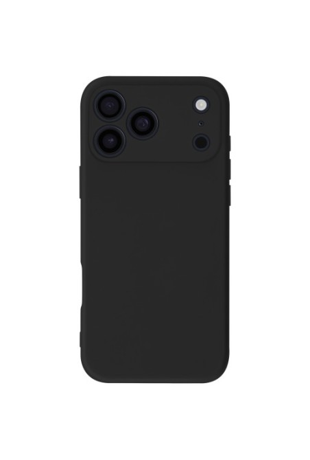Cover semi-rigida Soft Touch per iPhone 17 Pro Max - Nera