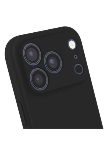 Cover semi-rigida Soft Touch per iPhone 17 Pro Max - Nera