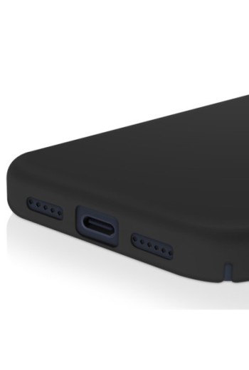 Cover semi-rigida Soft Touch per iPhone 17 Pro Max - Nera