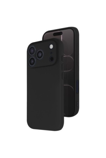 Cover semi-rigida Soft Touch per iPhone 17 Pro Max - Nera