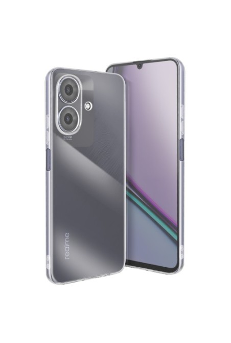 Custodia Silicone Trasparente con Fotocamera Protetta per Realme Note 60