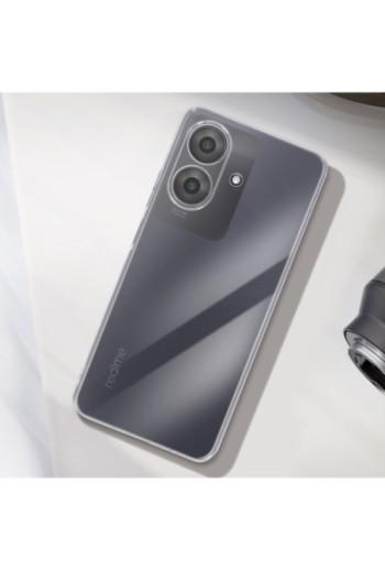 Custodia Silicone Trasparente con Fotocamera Protetta per Realme Note 60