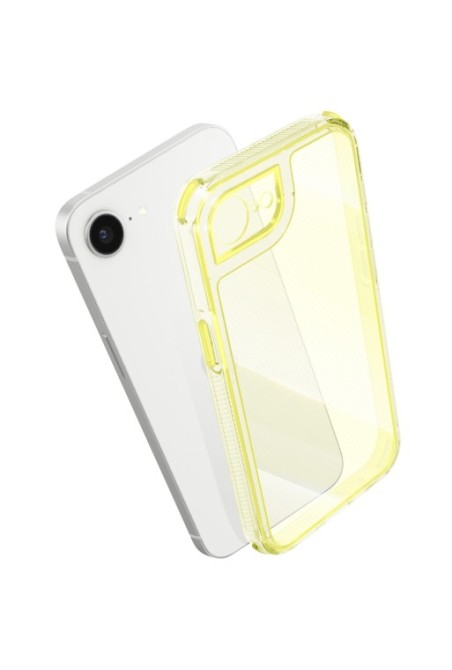 Cover iPhone 16e bi-materiale antiurto - Giallo