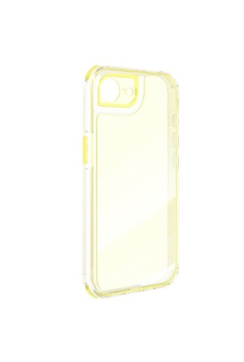 Cover iPhone 16e bi-materiale antiurto - Giallo