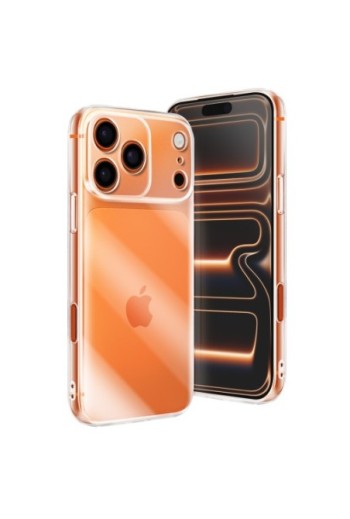 Custodia in silicone trasparente con protezione fotocamera per Apple iPhone 17 Pro