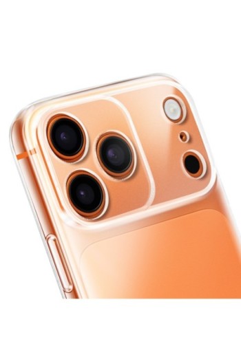 Custodia in silicone trasparente con protezione fotocamera per Apple iPhone 17 Pro