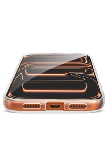 Custodia in silicone trasparente con protezione fotocamera per Apple iPhone 17 Pro