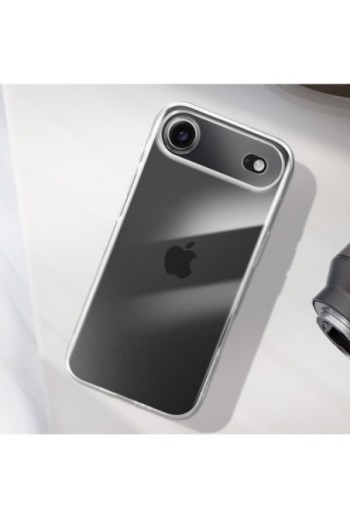 Custodia in silicone trasparente con fotocamera protetta per iPhone Air
