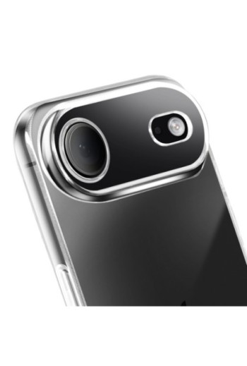 Custodia in silicone trasparente con fotocamera protetta per iPhone Air