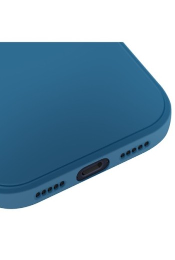 Cover in silicone antiurto iPhone 17 Pro Max - Blu opaco