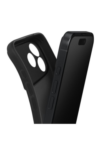 Custodia in Silicone antiurto iPhone 17 Pro - Nero Opaco