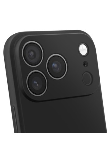 Custodia in Silicone antiurto iPhone 17 Pro - Nero Opaco