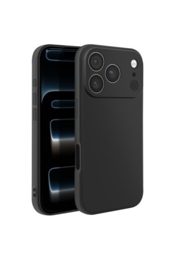 Custodia in Silicone antiurto iPhone 17 Pro - Nero Opaco