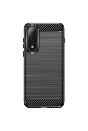 Cover in silicone morbido antiurto in carbonio per OnePlus Nord 5 - Nero