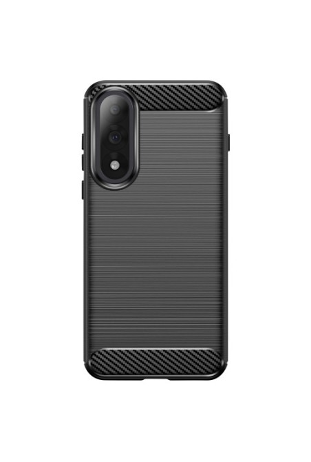 Cover in silicone morbido antiurto in carbonio per OnePlus Nord 5 - Nero