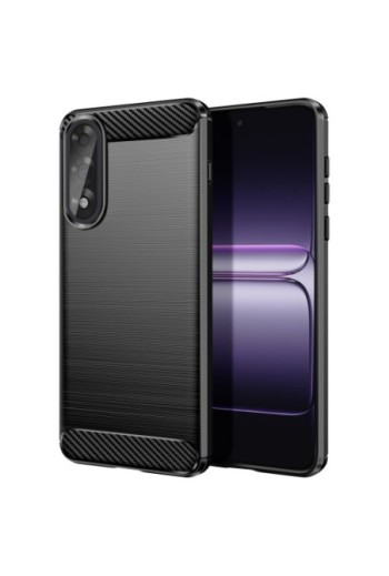 Cover in silicone morbido antiurto in carbonio per OnePlus Nord 5 - Nero