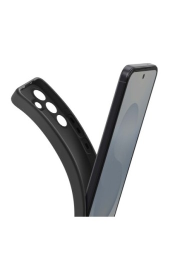 Cover in silicone antiurto Samsung Galaxy S25 FE - Nera opaca