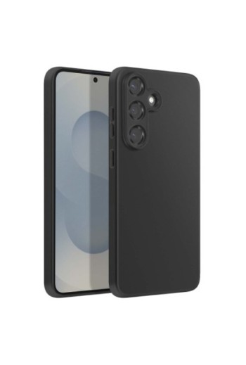 Cover in silicone antiurto Samsung Galaxy S25 FE - Nera opaca