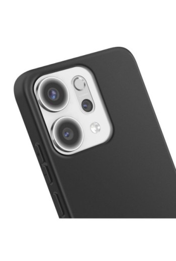Cover morbida anti-impronte nero opaco per Oppo Reno 14