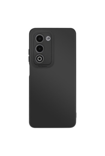 Custodia Oppo A5 in silicone morbido con protezione fotocamera Nero