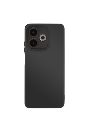 Custodia Oppo A5 Pro in silicone morbido con protezione fotocamera Nero