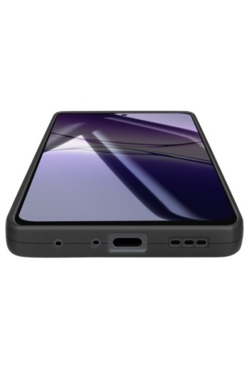 Custodia Oppo A5 Pro in silicone morbido con protezione fotocamera Nero