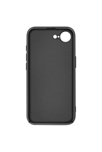 Custodia silicone Soft Touch per iPhone 16 Nero
